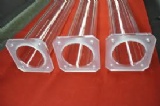 Square End Clear Quartz Tube